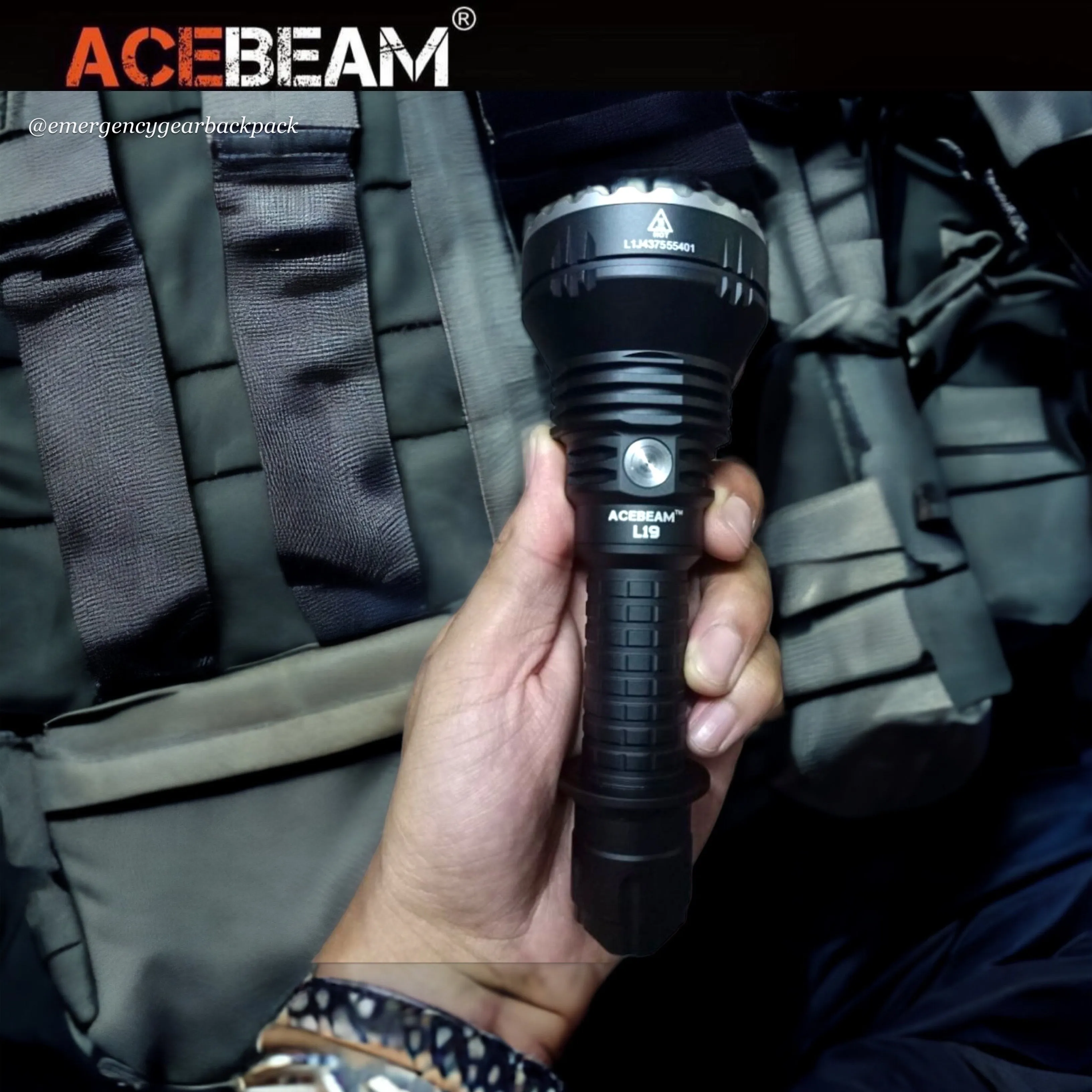 ACEBEAM L19 Long Range Flashlight 1300M