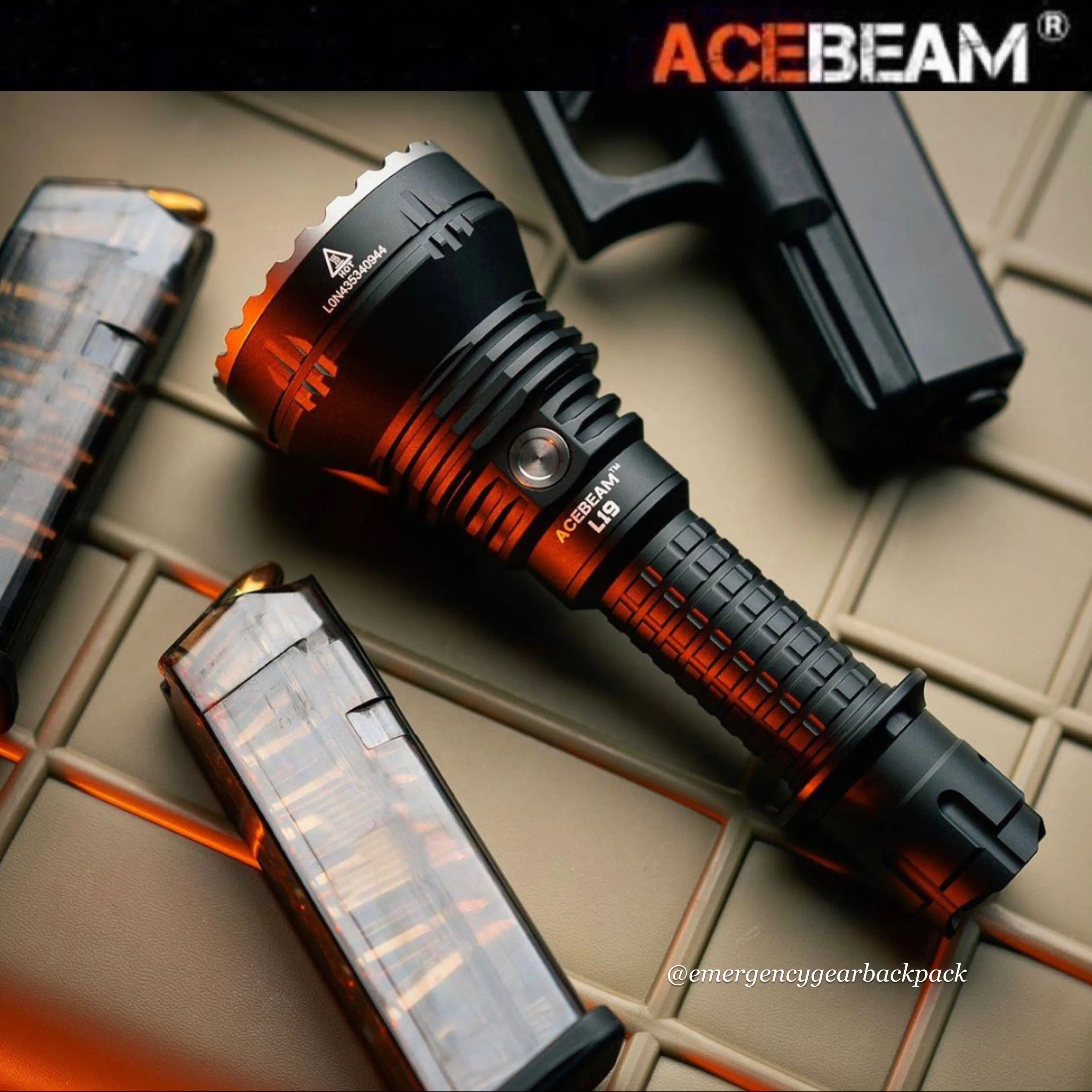 ACEBEAM L19 Long Range Flashlight 1300M