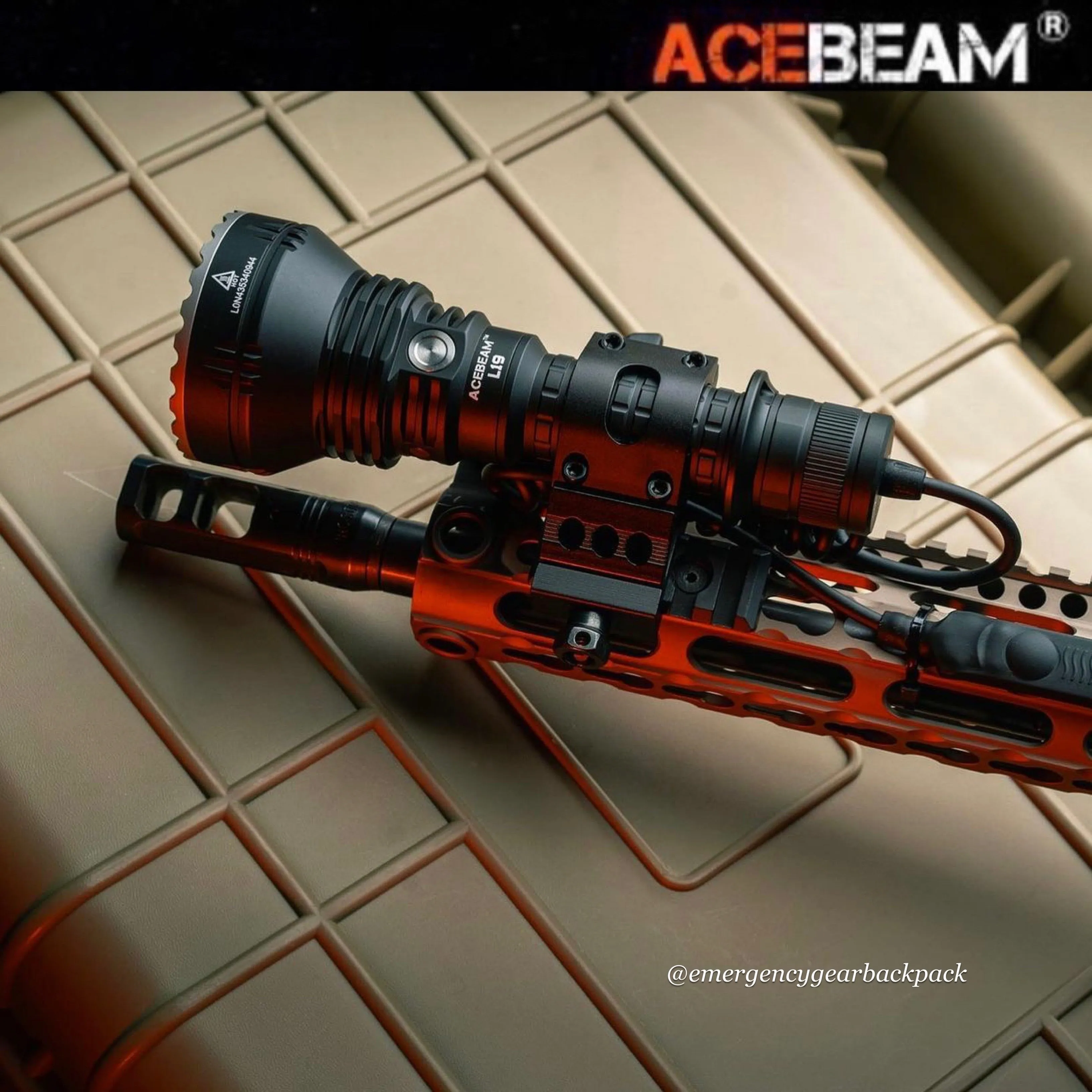 ACEBEAM L19 Long Range Flashlight 1300M