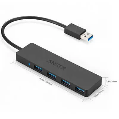 Anker 4-Port USB 3.0 Ultra Slim Data Hub
