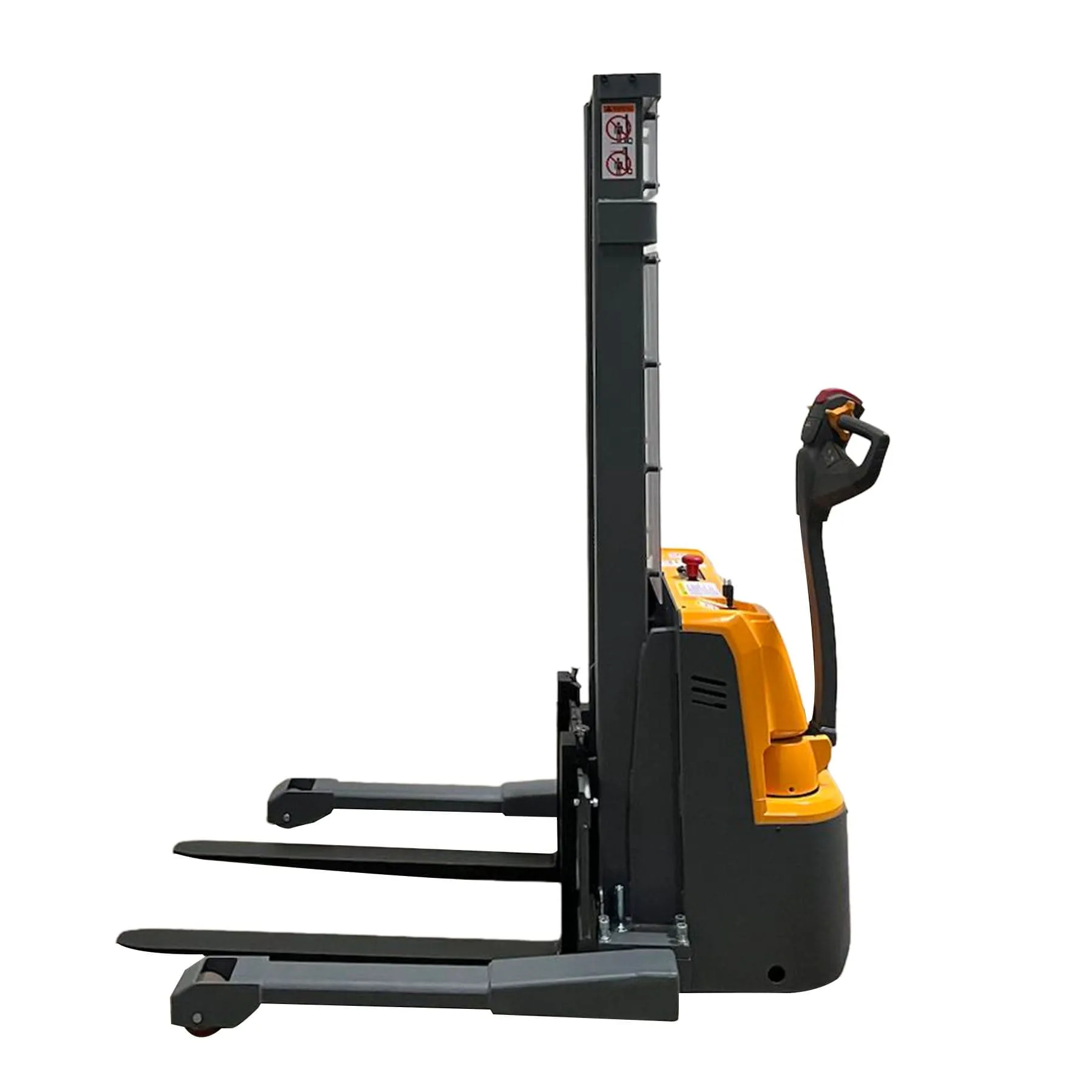 Apollolift Forklift Lithium Battery Full Electric Walkie Stacker 2640lbs Cap. Straddle Legs. 118" lifting A-3035