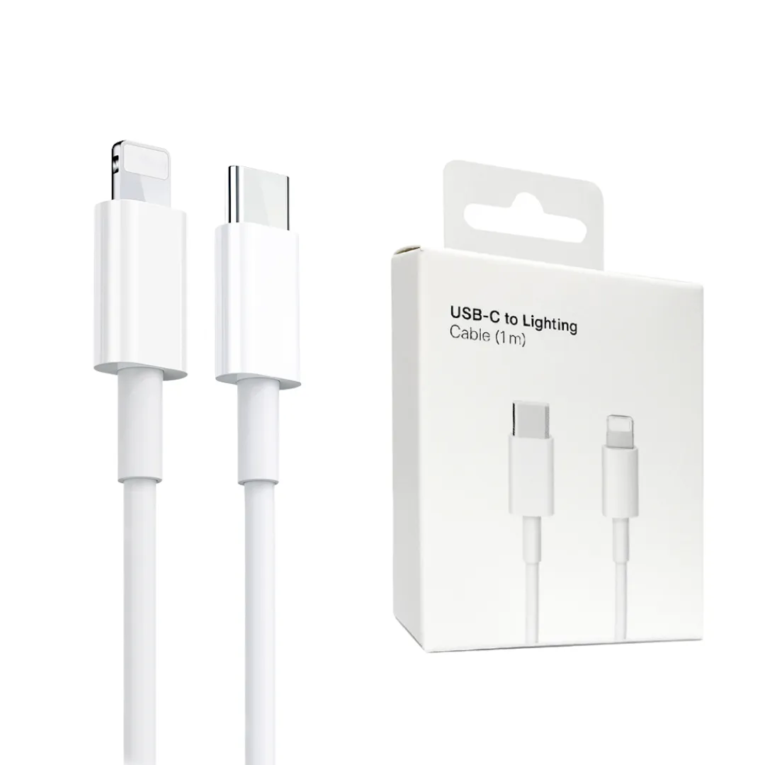 Apple iPhone 11 Pro Max USB-C to Lightning Thunderbolt 3 Charge and Data Sync Cable 1M White