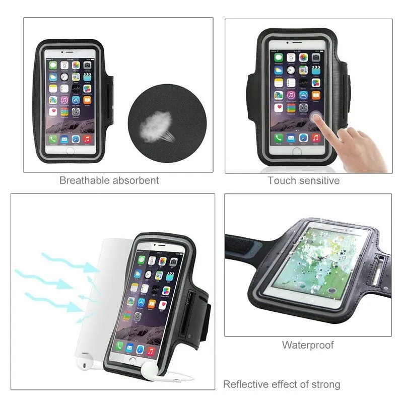 Armband Professional Cover Neoprene Waterproof Light Reflecting Wraparound Sport with Buckle for Blackview OSCAL C20 (2021)