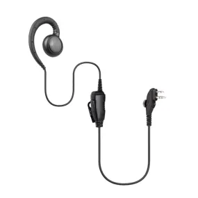 Atlantic Radio AR01S Swivel Earpiece 1-Wire PTT & Mic Cable