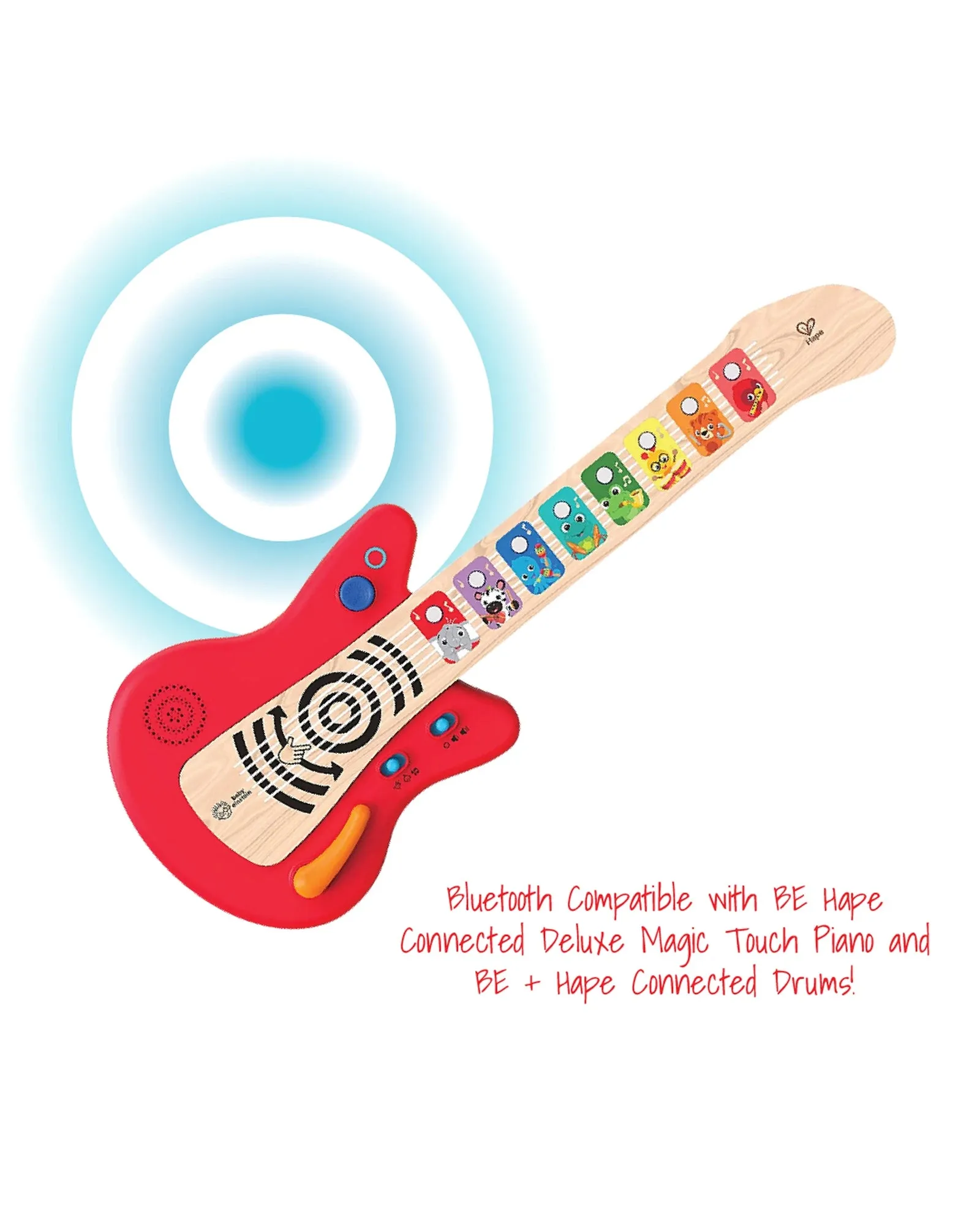 Baby Einstein Hape Together in Tune Guitar Connected Magic Touch Guitar