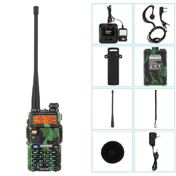 BAOFENG 1.5" LCD 5W 136~174MHz / 400~520MHz Dual Band Walkie Talkie