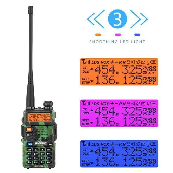 BAOFENG 1.5" LCD 5W 136~174MHz / 400~520MHz Dual Band Walkie Talkie