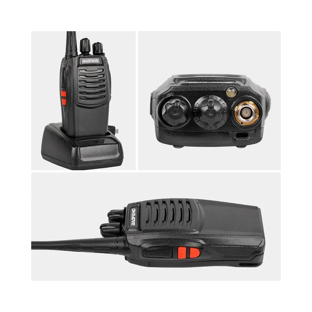 BaoFeng BF-C1 (Single & Set of 2/3/4) Walkie-Talkie UHF Transceiver 5W Two-Way Radio with 16 Store Channels, 430-440MHz Frequency Range, 5km Max. Talking Range, Clear Voice Output, 1500mAh Battery Capacity, IP45 Waterproof