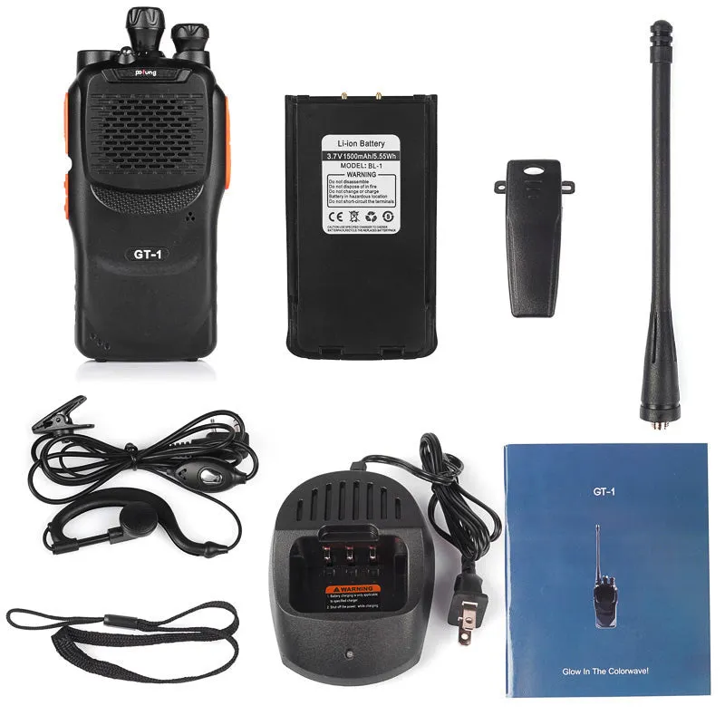 Baofeng GT-1 | UHF | 5W | 16CH | Flashlight | FM Function Two-Way Radio