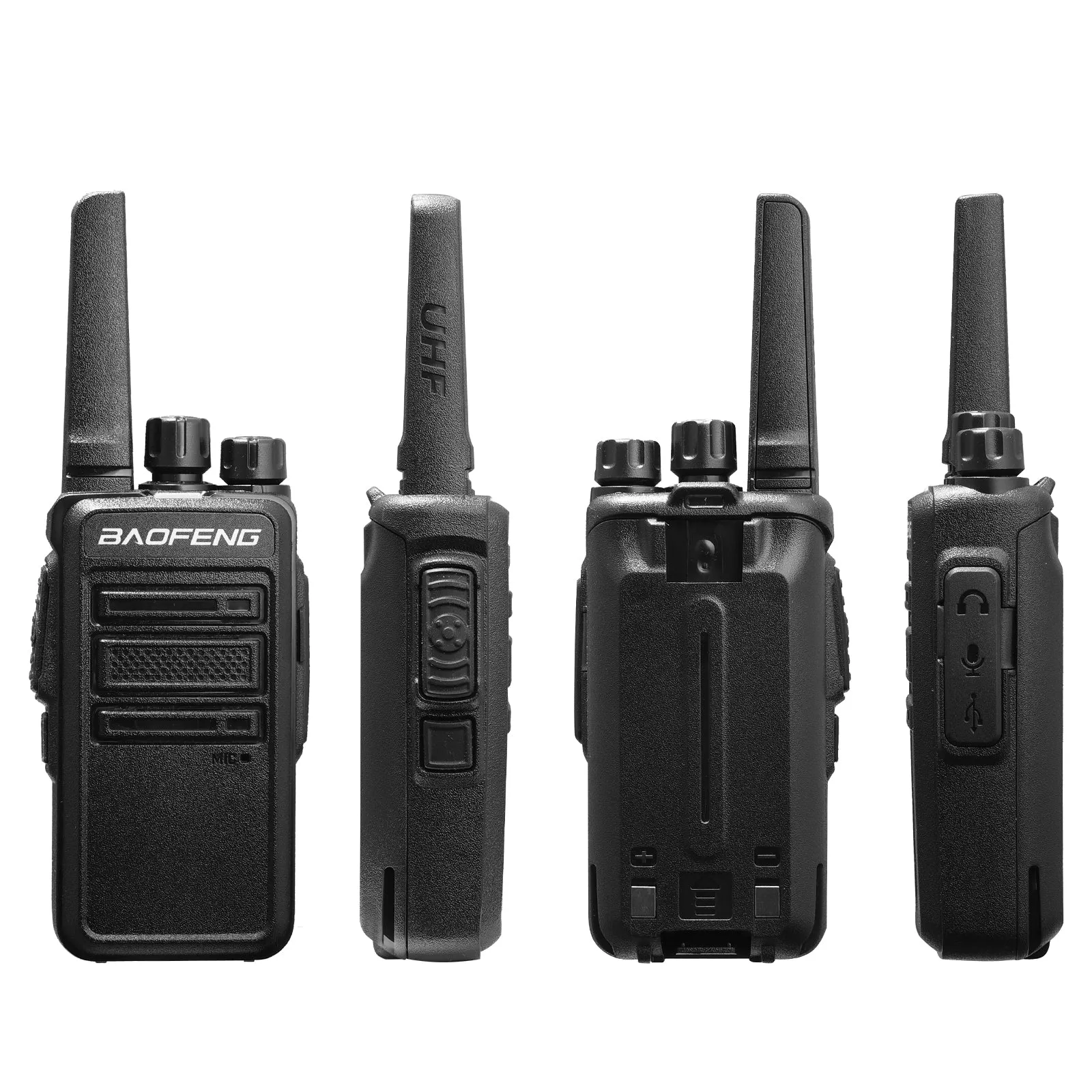 Baofeng GT-68 [4 Packs] FRS Radios | License-free | Typc-C Charging | CTCSS/DCS