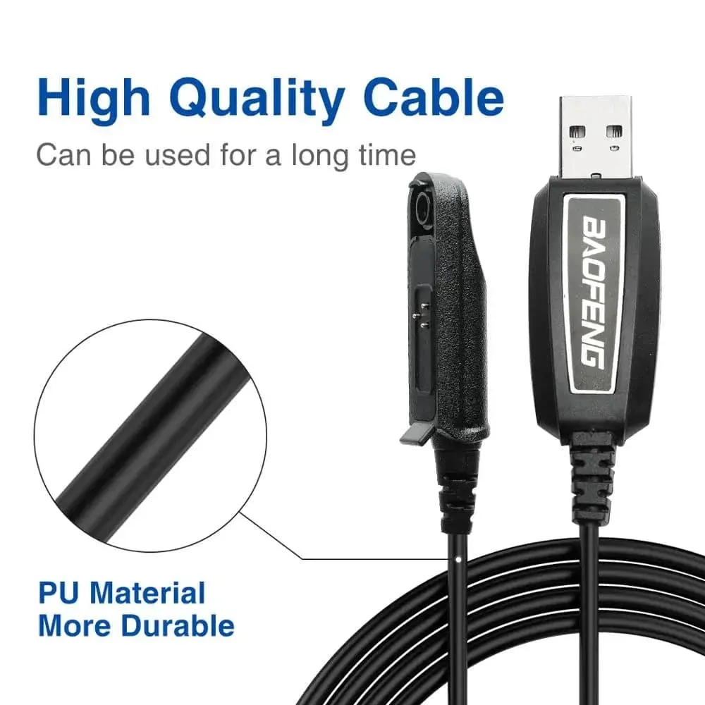 Baofeng UV-9R Waterproof USB Programming Cable For BaoFeng UV-9R Pro Plus XR PL2303 Chip Walkie Talkie Ham Two Way Radio