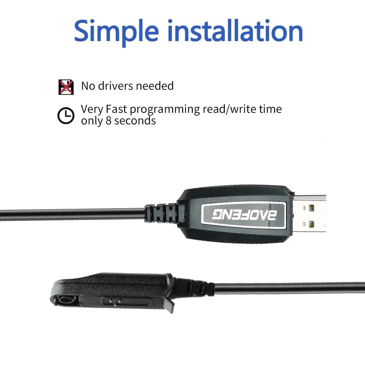Baofeng UV-9R Waterproof USB Programming Cable For BaoFeng UV-9R Pro Plus XR PL2303 Chip Walkie Talkie Ham Two Way Radio