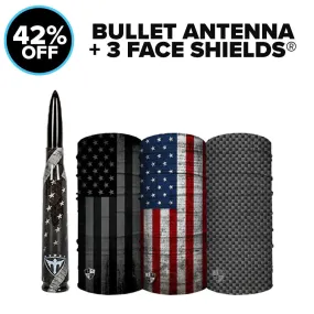 BULLET ANTENNA   3 FACE SHIELDS®