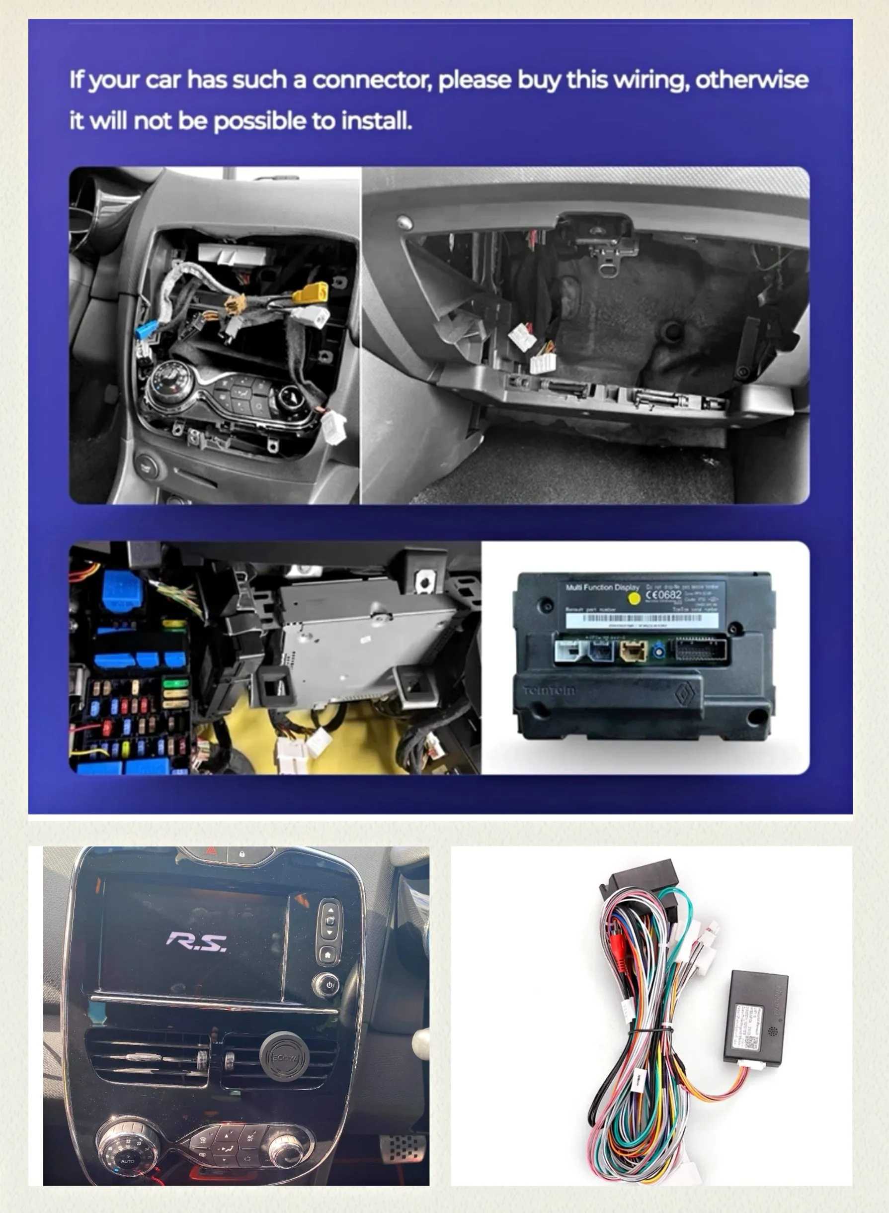Car Dealz 10.2" Android 10.0 Renault Clio 4 BH98 KH98 2012 - 2016 In Dash Plus OEM Fascia