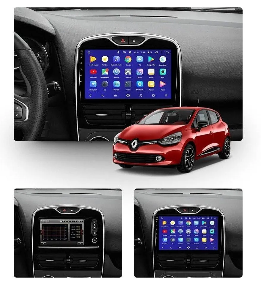 Car Dealz 10.2" Android 10.0 Renault Clio 4 BH98 KH98 2012 - 2016 In Dash Plus OEM Fascia