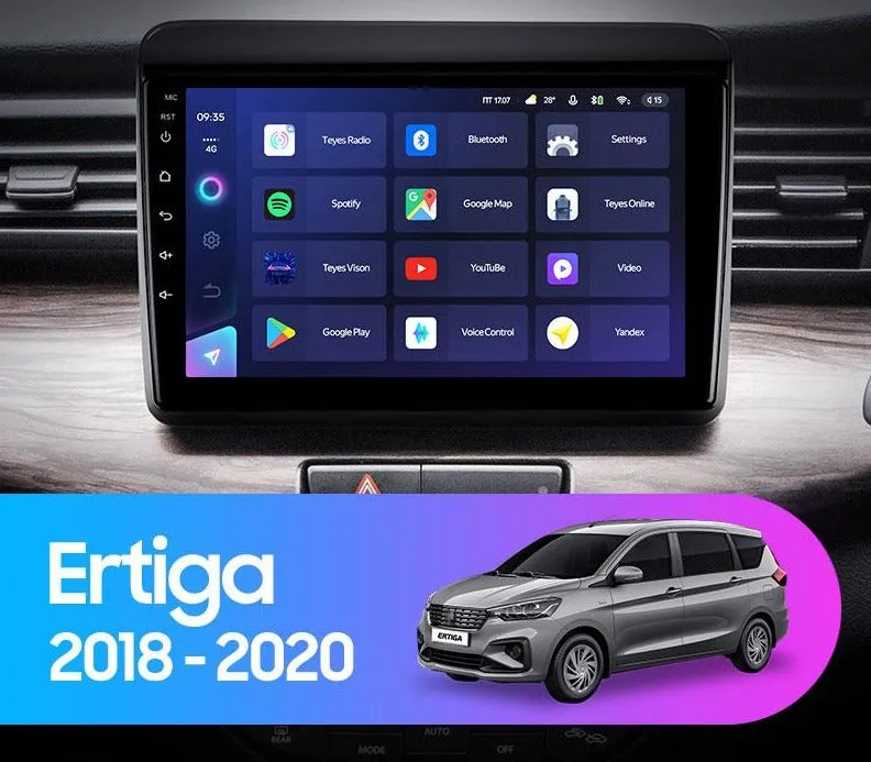 Car Dealz 10.2" Android 12.0 For Suzuki Ertiga 2018 - 2020 In Dash Plus OEM Fascia