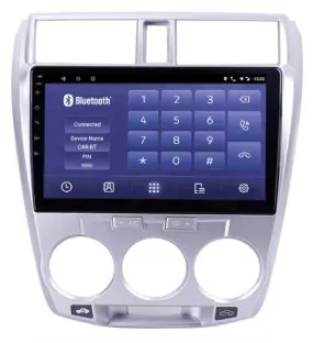 Car Dealz 9" Android 10.0 For Honda City 2008-2013 w CAM In Dash Plus OEM Fascia