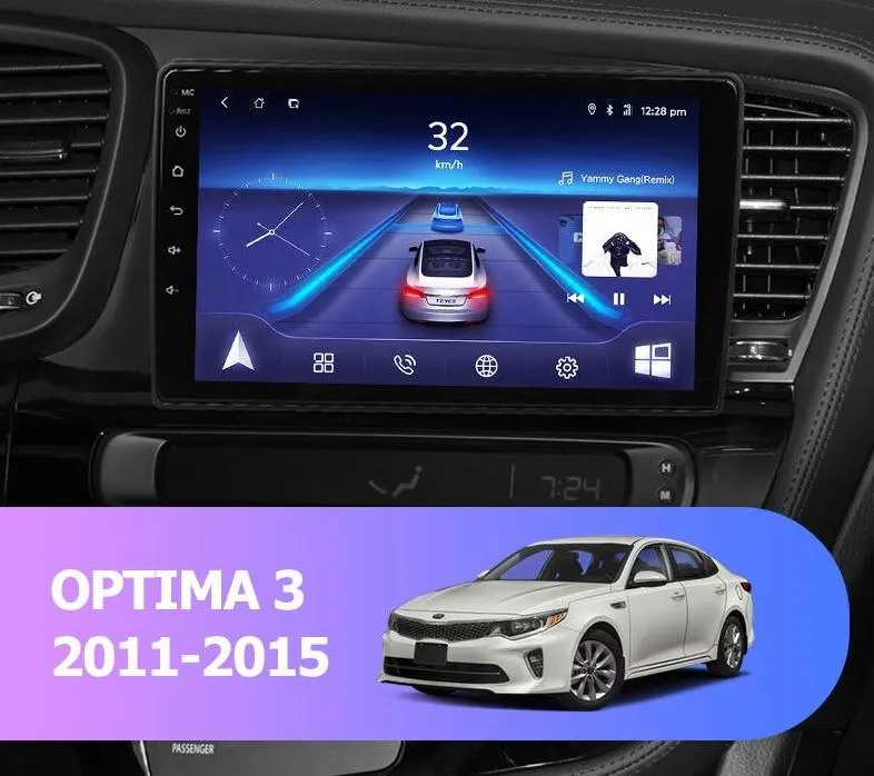 Car Dealz 9" Android 10.0 KIA Optima 3 K5 2011-2015 w CAM In Dash Plus OEM Fascia