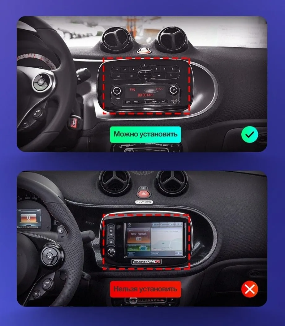 Car Dealz Elite 4G Data Model 10.2" Android 12.0 For Mercedes Benz Smart Fortwo 3 C453 A453 W453 2014 - 2020
