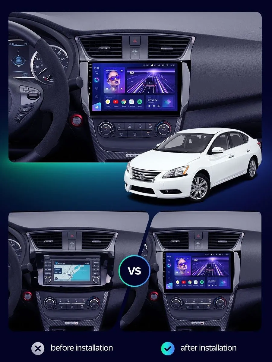 Car Dealz Elite 4G Data Model 10.2" Android 12.0 For Nissan Sentra B17 2012 - 2017 In Dash Plus OEM Fascia