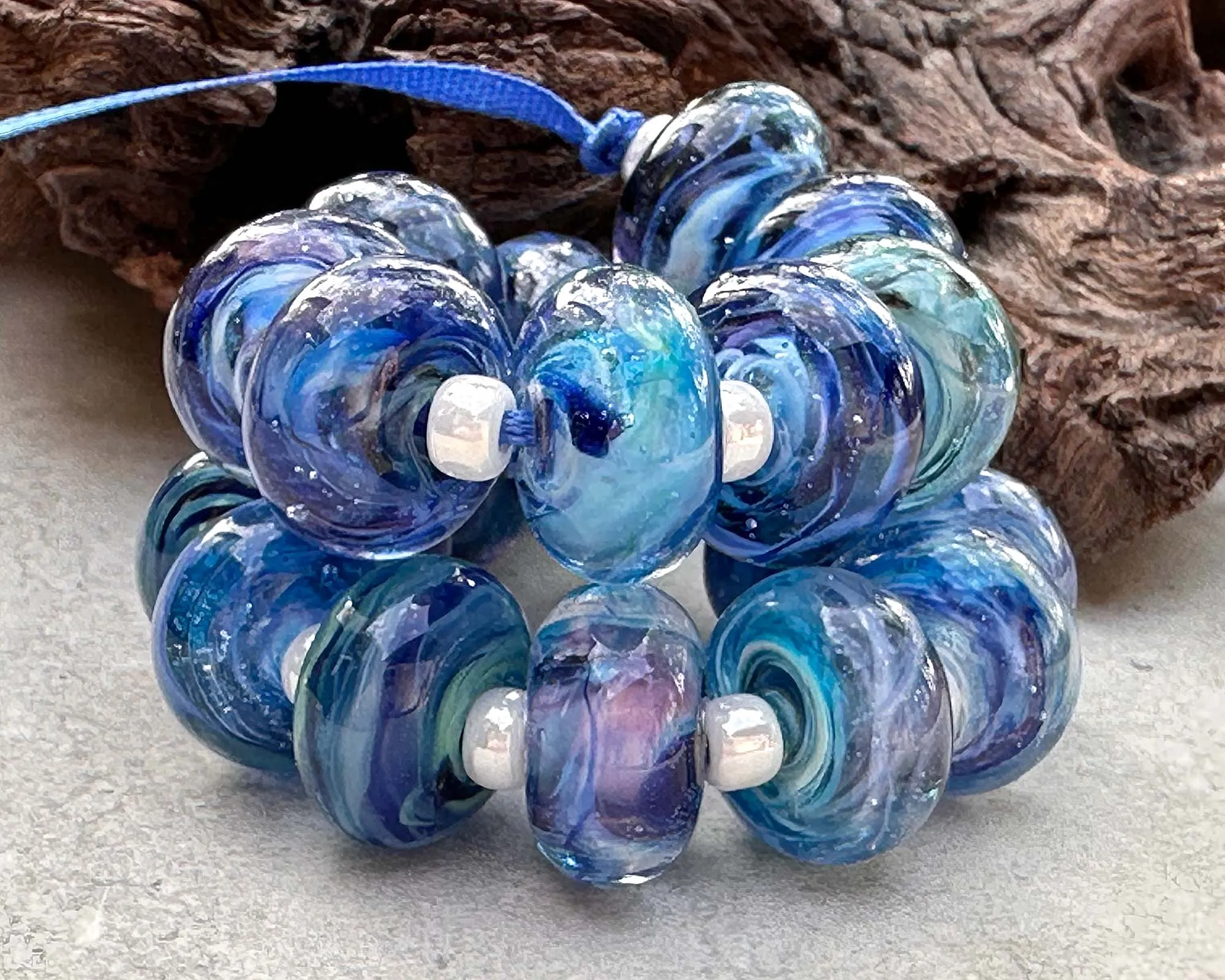 Caribbean Cove Lampwork Beads Set SRA Made to Order