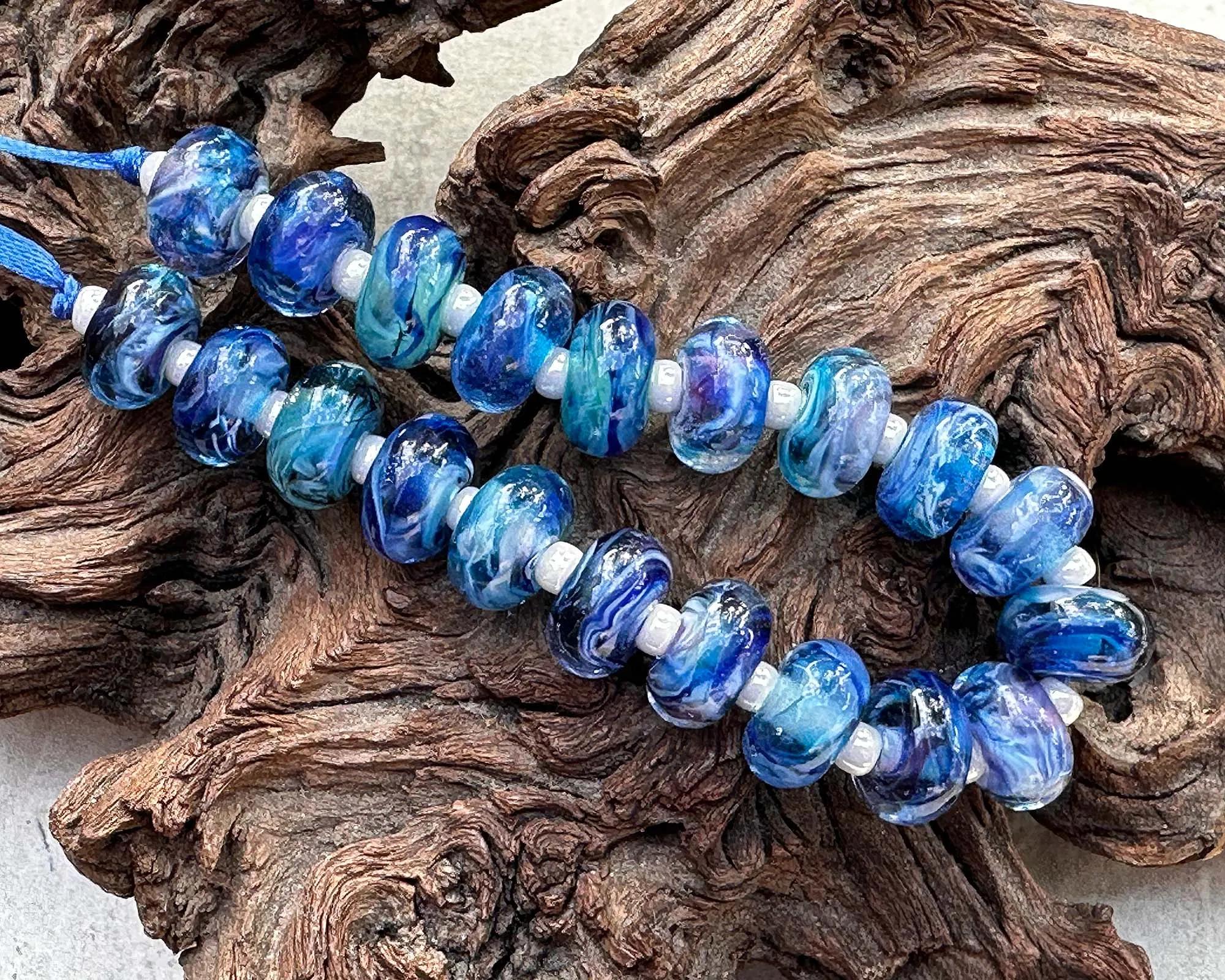 Caribbean Cove Lampwork Beads Set SRA Made to Order