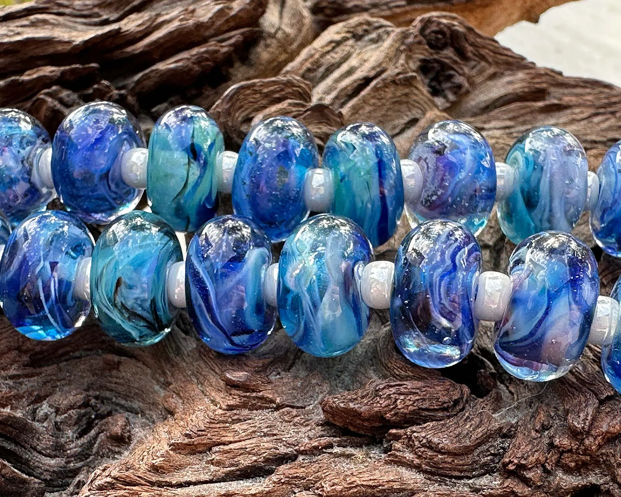 Caribbean Cove Lampwork Beads Set SRA Made to Order