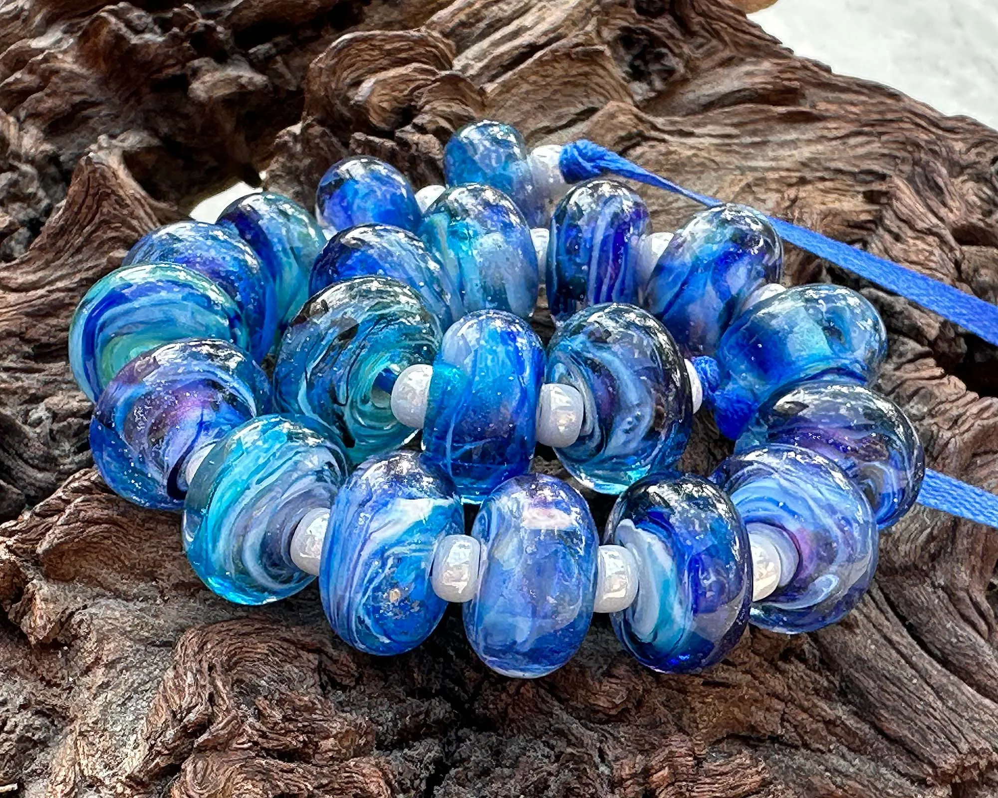 Caribbean Cove Lampwork Beads Set SRA Made to Order