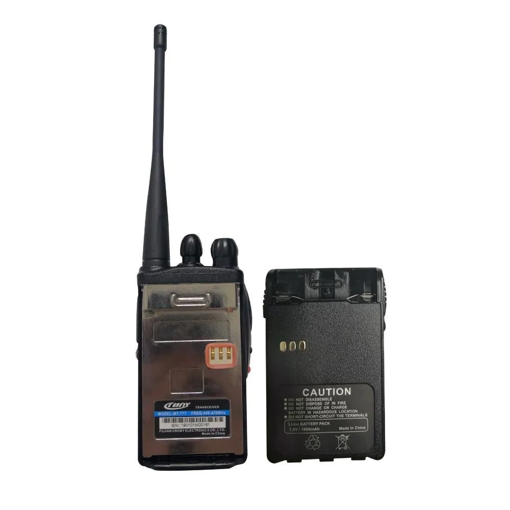 Crony 7W MT-777 UHF Long Range Walkie Talkie Rechargeable Protable Radio Wireless Radio 5-8 KM