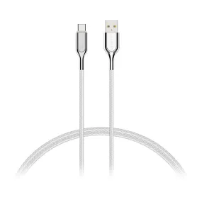 Cygnett Armoured 2.0 USB-C To USB-A (3A/60W ) Cable 2M - White