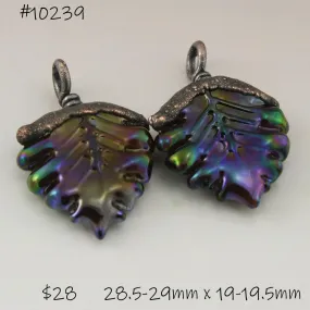 Dark Metallic Leaves with Copper Electroforming