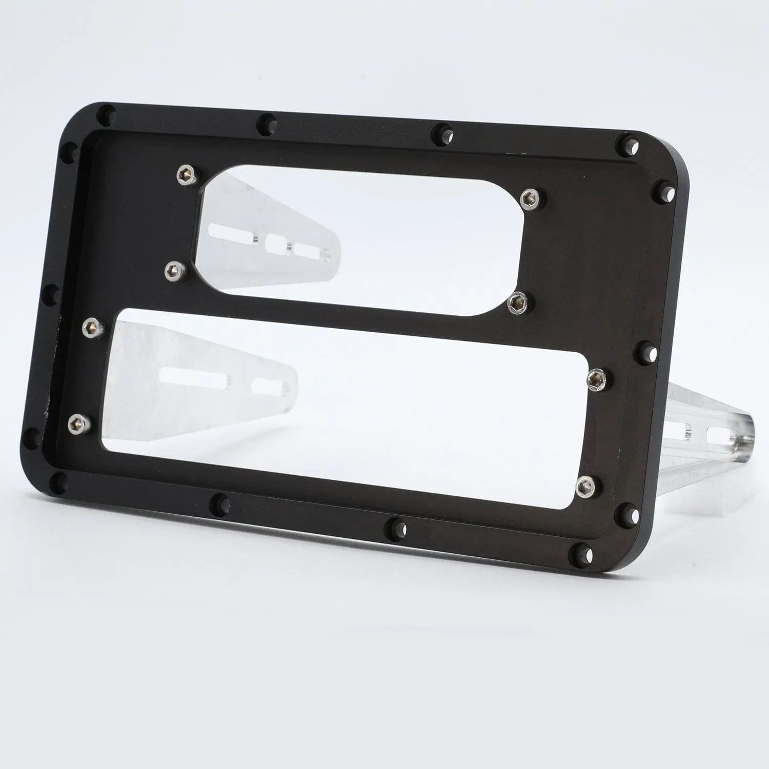 Dash Mount for Motorola or Vertex Radio and Rugged Intercom - Billet Aluminum
