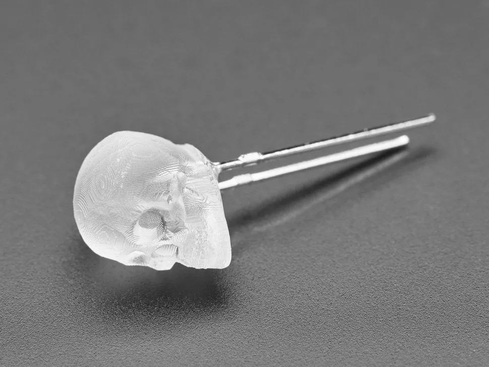 dLUX-dLITE Red Skull Shape LEDs 5 Pack by Unexpected Labs