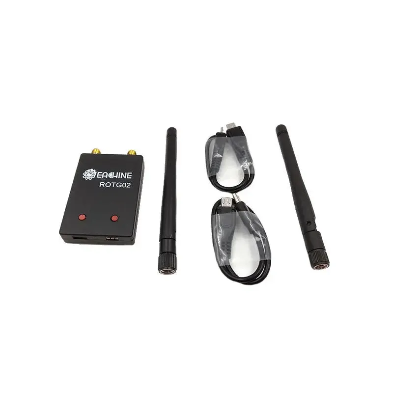 Eachine ROTG02 UVC OTG 5.8G 150CH Dual Antenna Audio FPV Receiver – Black