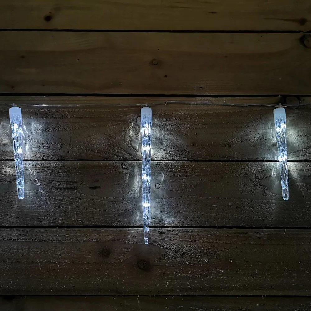 Festive 24 Colour Changing Remote Control Icicle Lights (6.9m)