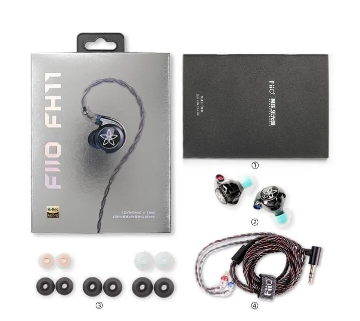 FiiO FH11 1DD   1BA Hybrid In-Ear Monitors Earphone