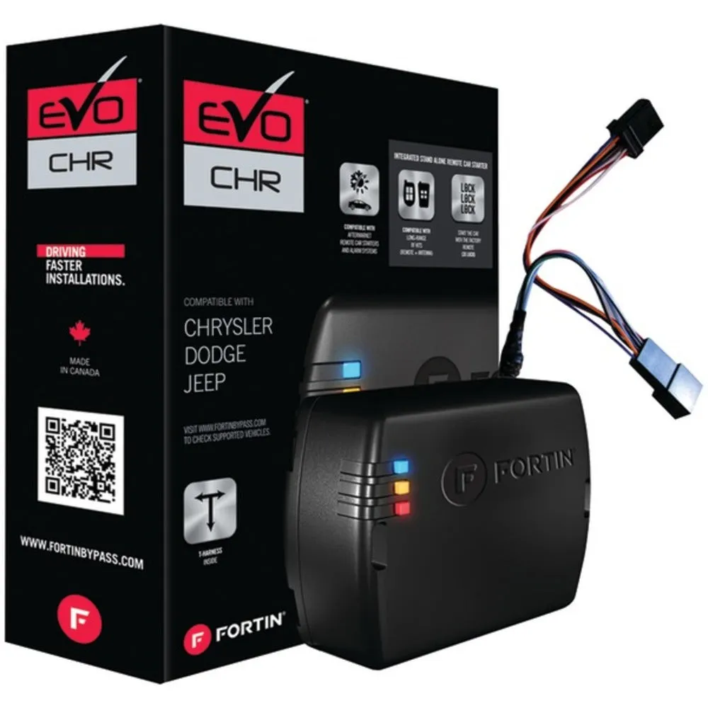 Fortin EVO-CHR.T6 Preloaded Module & T-Harness Combo (Chrysler, Dodge & Jeep 2013 & Up Tip-Start & Push-to-Start Vehicles)