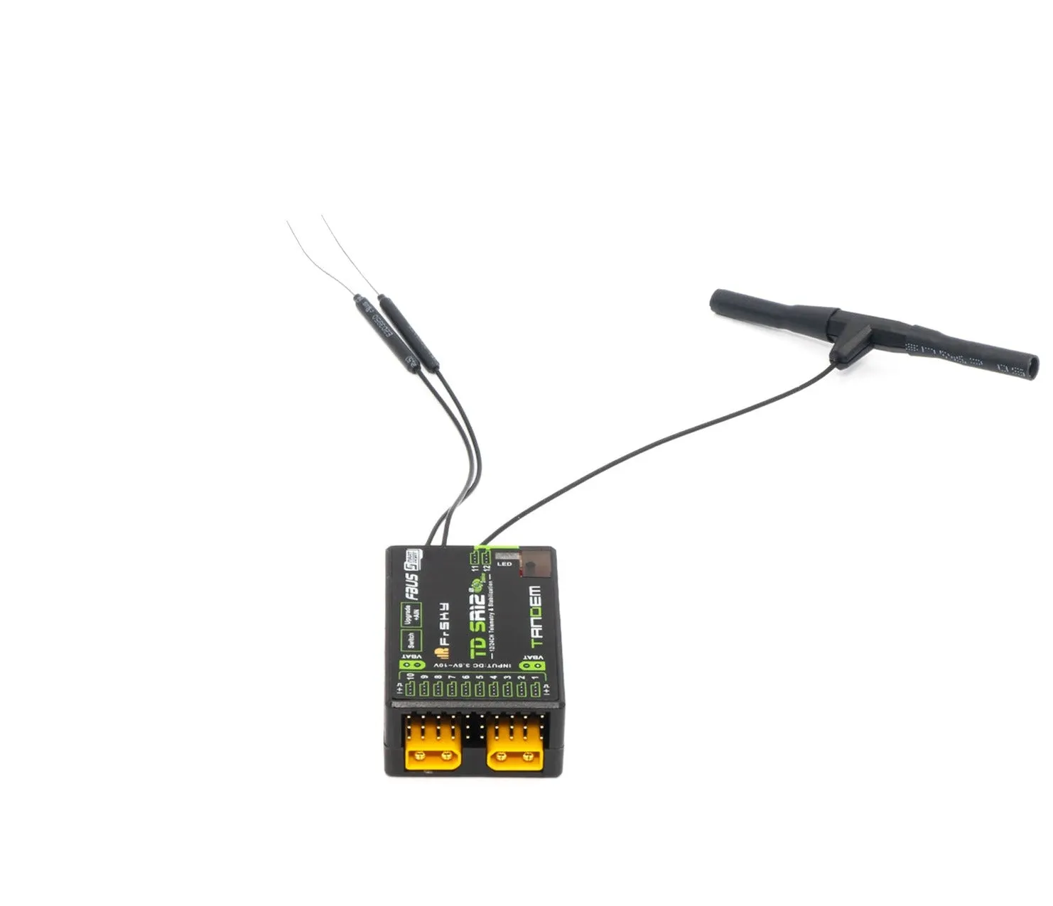 FrSky TD SR12 Tandem 12 Ch. Receiver With Stabilization