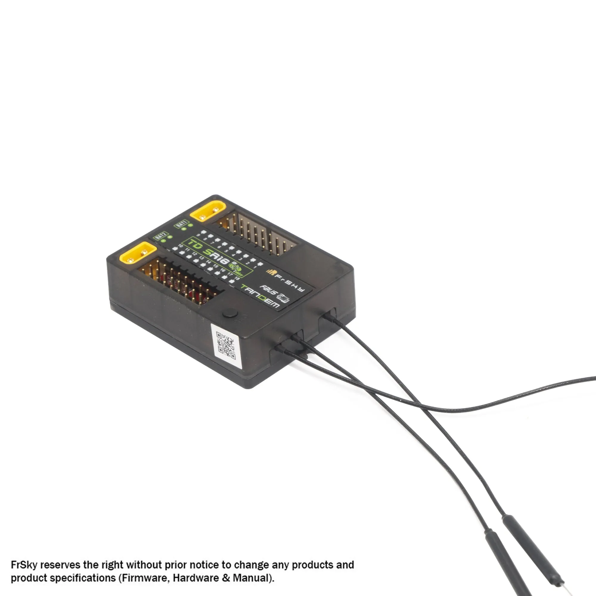 FrSky TD SR18 Tandem 18 Ch. Receiver With Stabilization