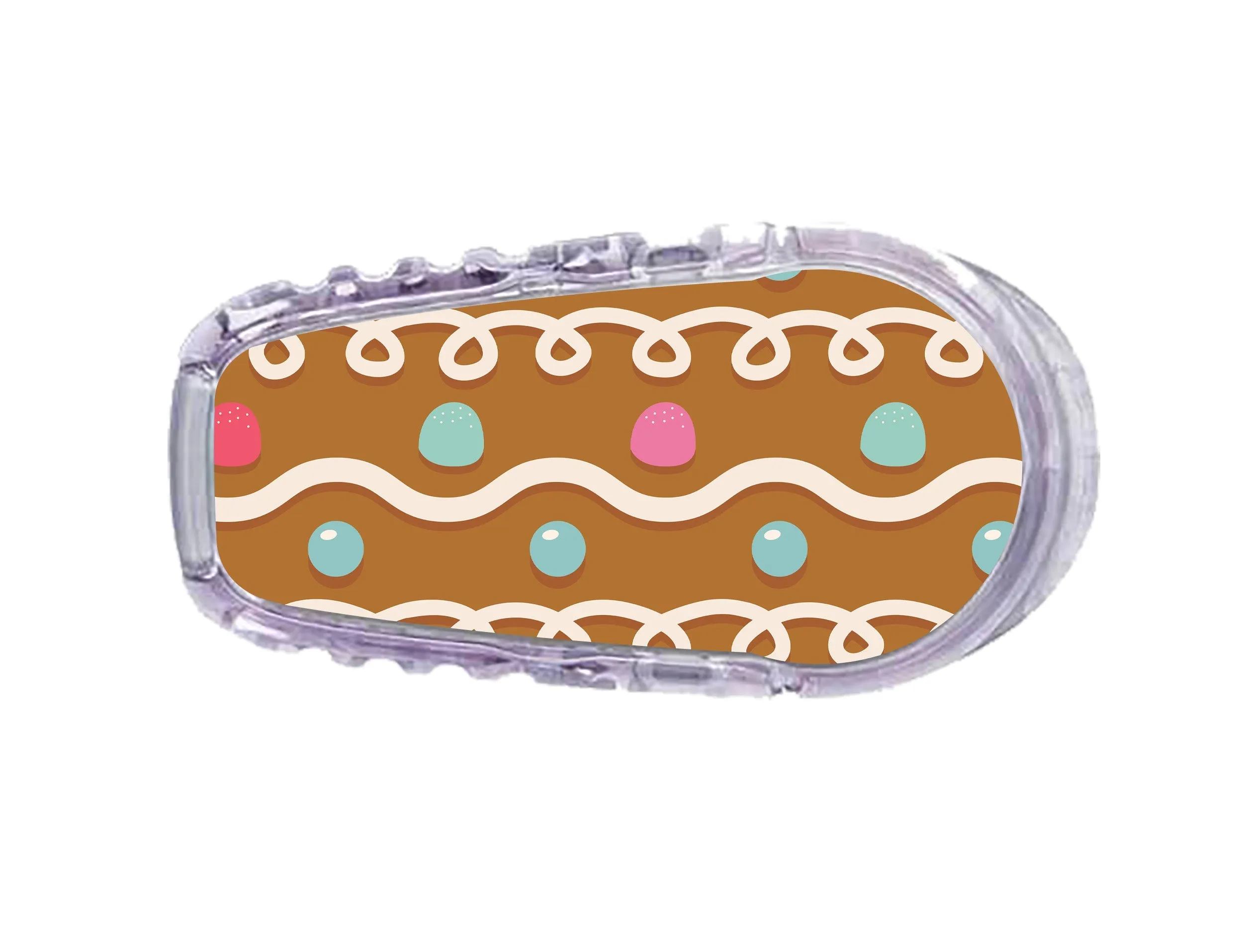 Gingerbread Sticker for Dexcom G6 Transmitter Sticker