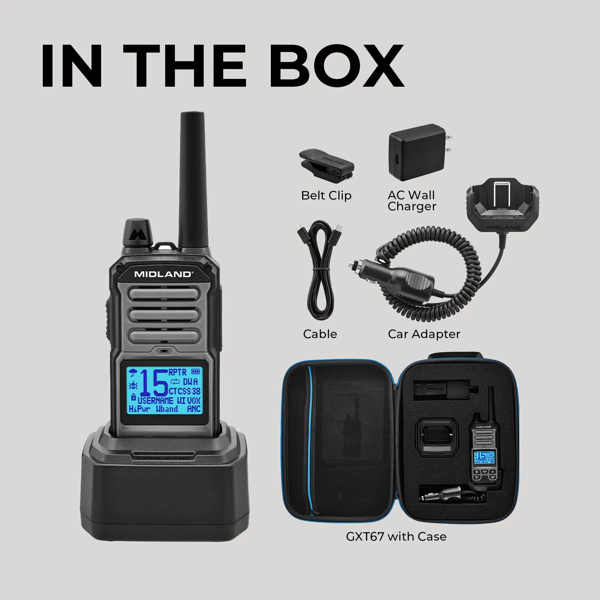 GXT GMRS 5-WATT TWO-WAY RADIO - GXT67 PRO