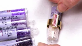 How to Fill a Channel Inlay Ring with Miyuki Delica Seed Beads
