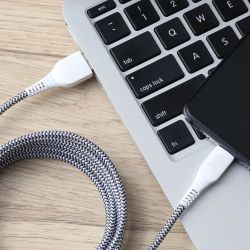 iHip 10ft 2-in-1 Type C/Micro USB Charging Cable