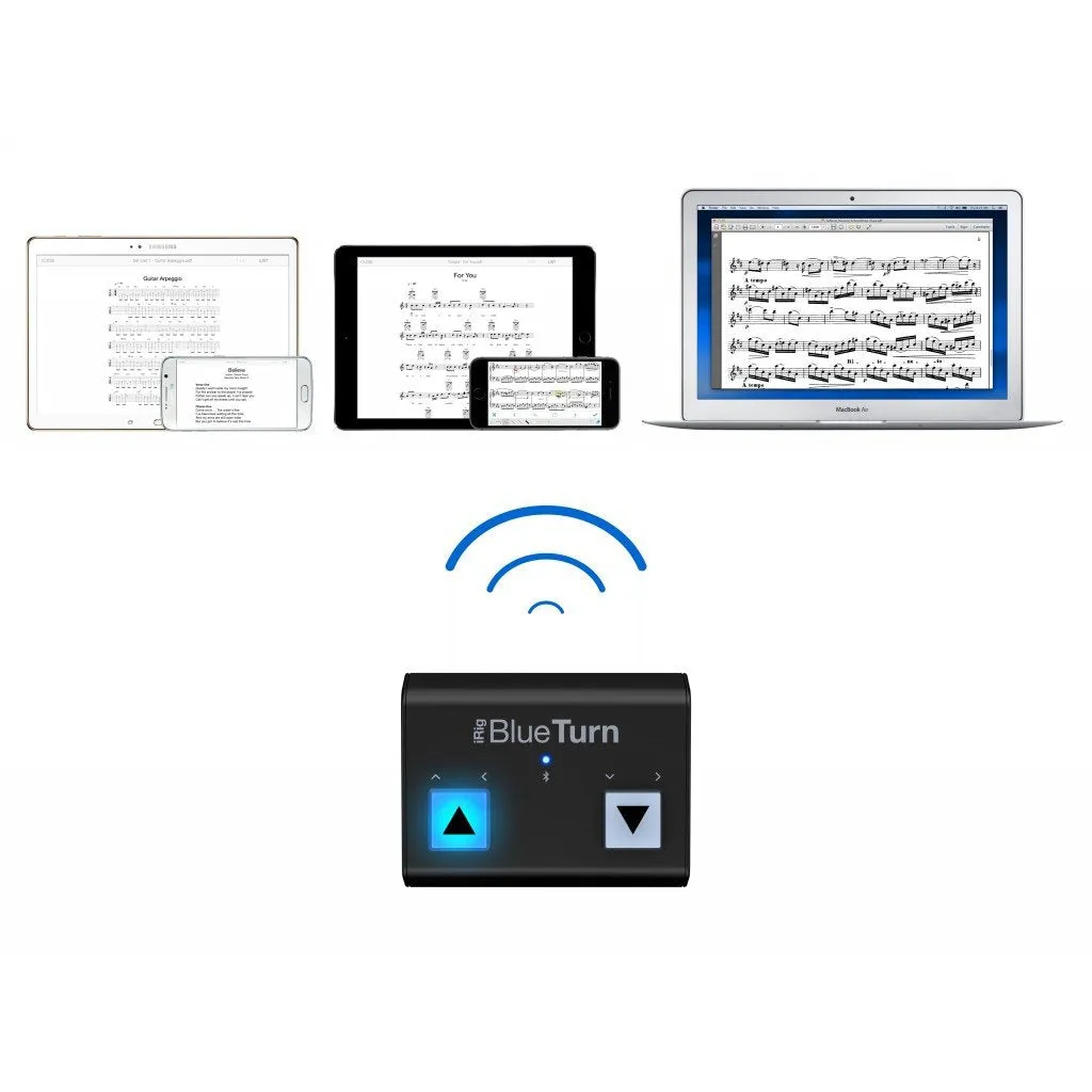 IK Multimedia IP-IRIG-BTURN iRig BlueTurn Wireless Page Turner for iPhone/iPad and Mac