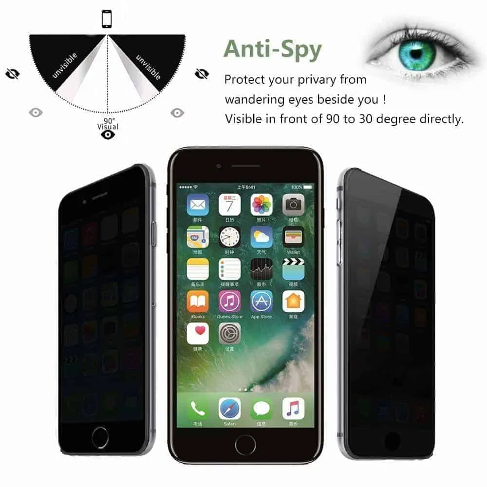 iPhone 8 Plus Privacy Screen - 2 Pack