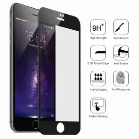 iPhone 8 Plus Tempered Glass Screen Protector (Black) 2-Pack Gorilla Glass
