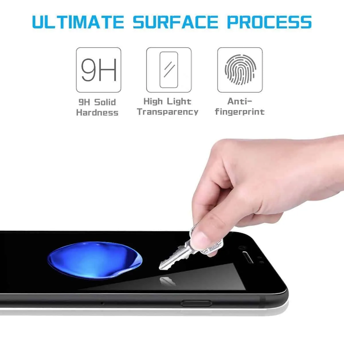 iPhone 8 Screen Protector 2 Pack Gorilla Glass Black