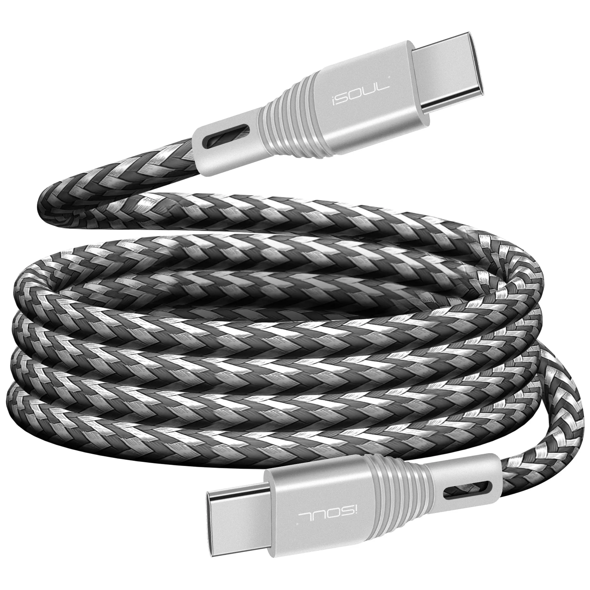 iSOUL Premium USB C to C Cable PD 60W 3A Type C Charger Data Sync Lead