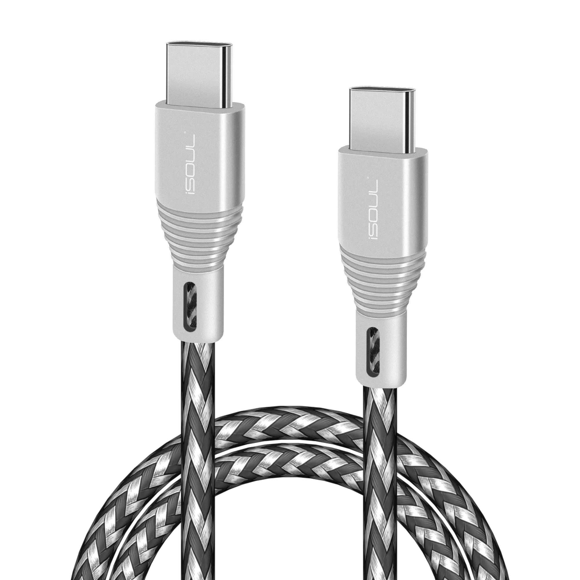 iSOUL Premium USB C to C Cable PD 60W 3A Type C Charger Data Sync Lead