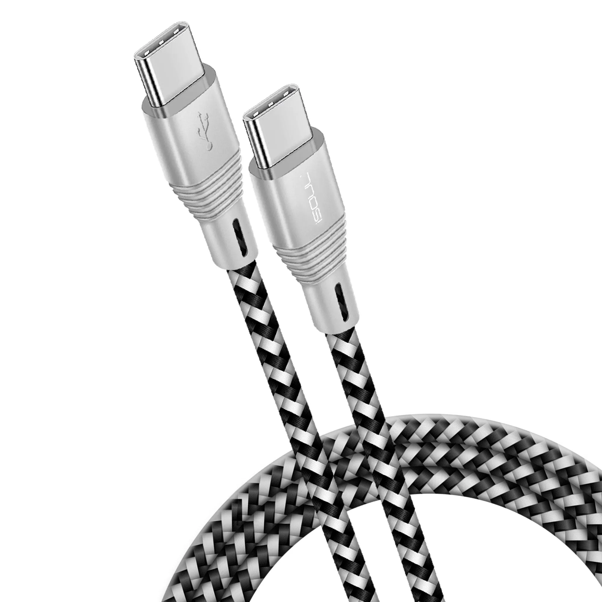 iSOUL Premium USB C to C Cable PD 60W 3A Type C Charger Data Sync Lead